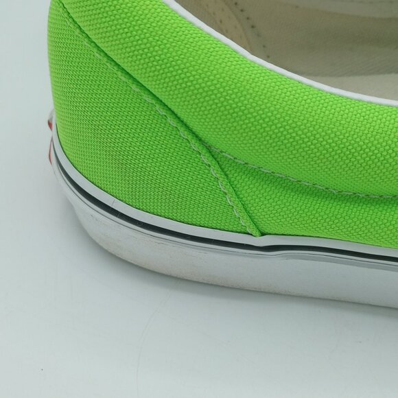 Vans Era Neon Lime Green Sneakers Unisex Low Top Men's 10.5 Canvas Skate Shoes - Picture 10 of 15